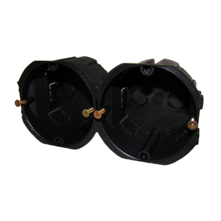 Doze - Doza aparat ST04 neagra pentru montaj incastrat 65 x 45 mm