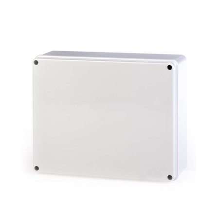 Doza de derivatie gri IP56 pentru montaj aparent cu dimensiuni 240x190x90 mm si capac plin [0]
