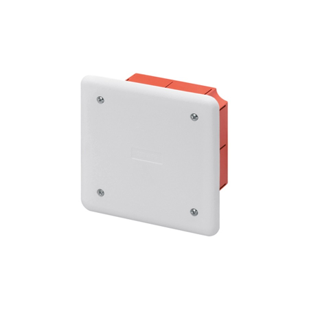 Doza de derivatie incastrata 92x92x45 mm cu capac alb si protectie IP40 [0]