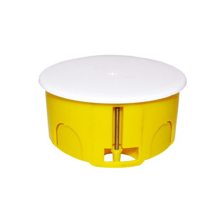 Doza de derivatie rotunda galbena 100 x 50 mm pentru gips carton [0]