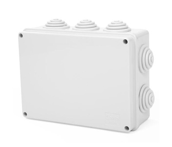 Doze - Doza etansa de derivatie patrata gri cu capac insurubat pentru montaj aparent IP55