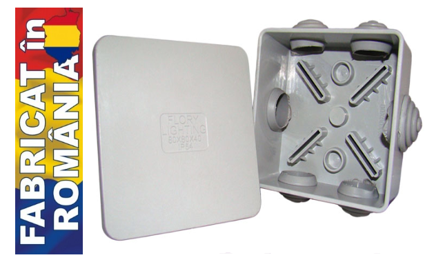 Doze - Doza de legatura aparenta IP54 80x80x40 mm pentru conexiuni electrice