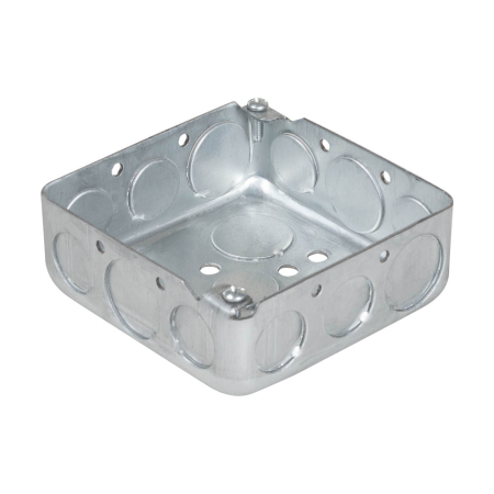 Doze derivatie - Doza metalica patrata din otel pregalvanizat pentru conexiuni electrice aparente 102x102x38 mm