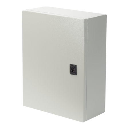 Dulap metalic gri cu contrapanou IP65 pentru montaj aparent 400x300x150 mm [0]