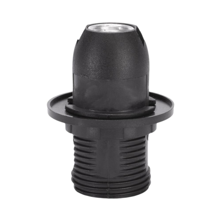 Corpuri iluminat interior - Dulie neagra din bachelita cu soclu E14 si fusta pentru iluminat interior