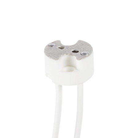 Surse de iluminat - Dulie ceramica alba G4 cu cablu de 10 cm pentru corp de iluminat interior