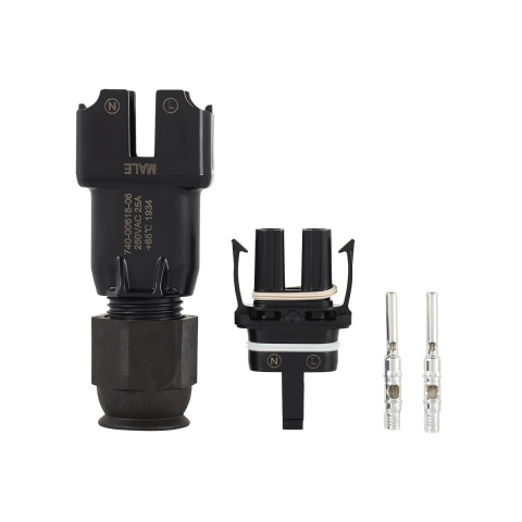 Conectica - Enphase Field Wireable Male 1~ (Q-CONN-R-10M) – Conector AC Monofazat pentru Sisteme Enphase IQ