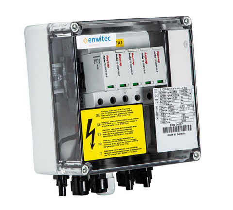 Tablouri sigurante echipat DC/AC - Enwitec GAK TYPE S-1000-2X1R-X-Y-PC-1.0_SC