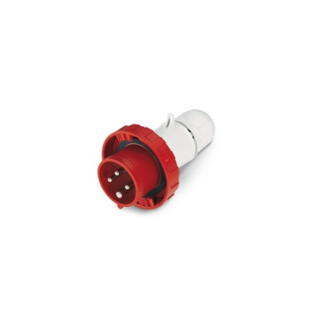 Fise si cuple - Fisa industriala mobila rosie 125A 3P+N+E 400V pozitie 6h cu protectie IP67