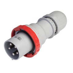 Fise si cuple - Fisa industriala mobila rosie trifazica 63A 3P+N+E 6h cu protectie IP67