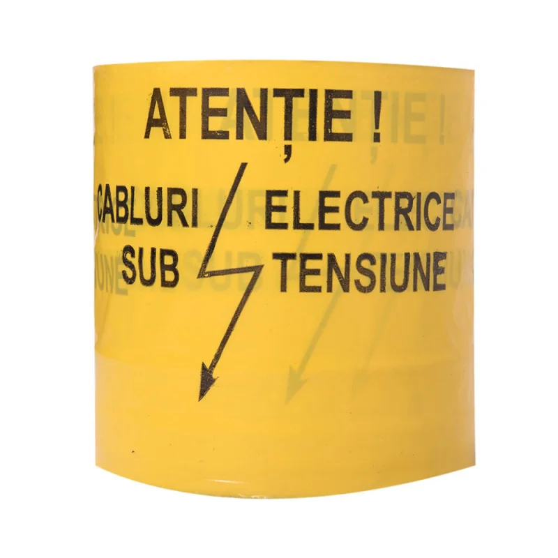 Folie avertizoare - Folie avertizoare pentru trasee de cabluri electrice subterane