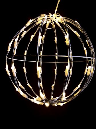 Glob decorativ luminos cu 72 LED uri lumina alba rece 6400K pentru decor festiv [1]