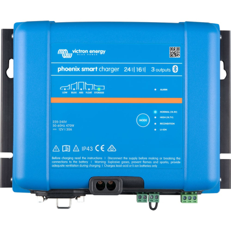 Invertoare - Incarcator baterii Phoenix Smart IP43 24V 16A cu 3 iesiri