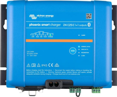 Incarcator baterii Phoenix Smart IP43 24V 25A cu doua iesiri [1]