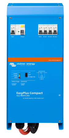 Invertoare Hibrid - Off Grid - Incarcator invertor EasyPlus Compact 12V 1600VA 70A 230V vedere frontala