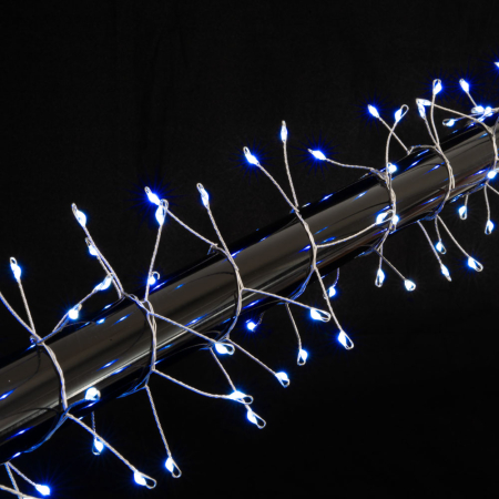 Instalatie decorativa cu 288 LED uri albastre pe fir cupru cu timer si protectie IP44 [1]