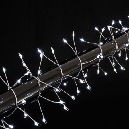 Iluminat festiv - Instalatie decorativa cu 288 LED uri lumina rece 4 m IP44 cu timer si fir de cupru