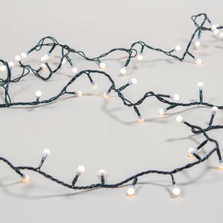 Instalatie decorativa Bubbles cu 100 LED uri alb cald pe cablu verde de 5 m pentru interior [0]