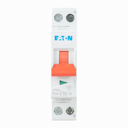 Intrerupator automat modular 1P N 10A curba C 4.5 kA pentru tablou electric [0]