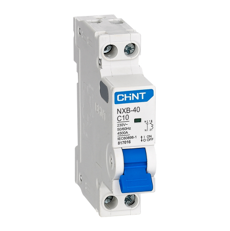 Protectie - Intrerupator automat modular 1P+N 10 A curba C 4.5 kA 1 modul DIN