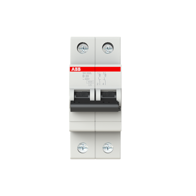 Protectie - Intrerupator automat bipolar 20 A curba B 4.5 kA pentru tablou electric