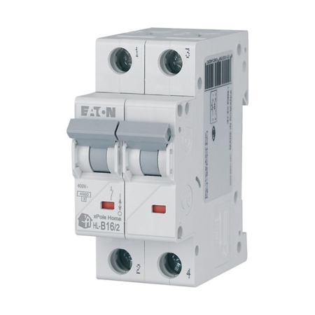 Protectie - Intrerupator automat modular 2 poli 16 A curba B 4,5 kA pentru tablou electric