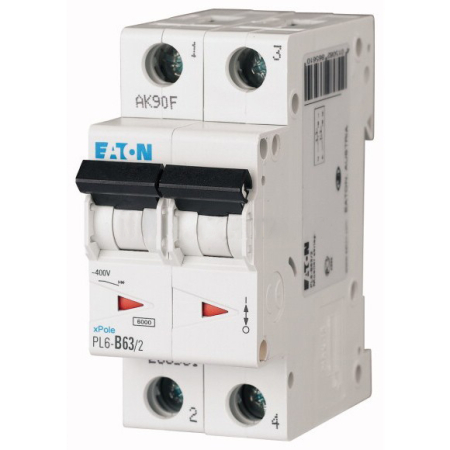 Intrerupator automat modular bipolar 63A curba C capacitate de rupere 6kA [1]