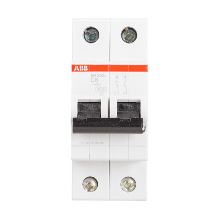 Intrerupator automat modular bipolar 6 A curba C cu capacitate de rupere 4.5 kA [0]