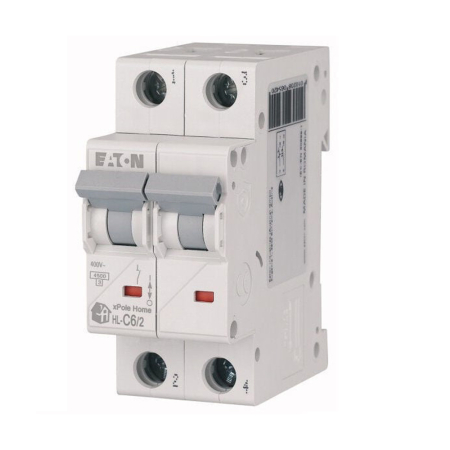 Protectie - Intrerupator automat modular xPole Home cu 2 poli 6 A curba C si capacitate de rupere 4,5 kA