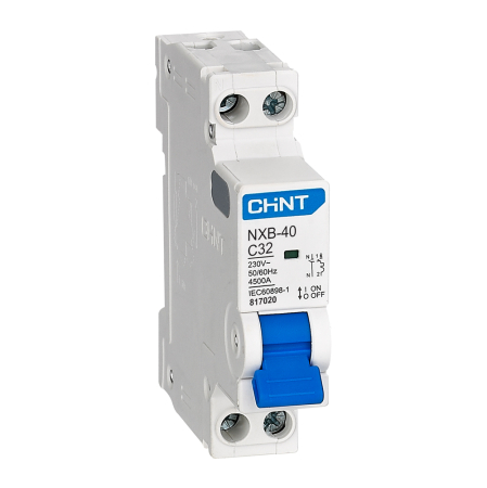 Protectie - Intrerupator automat modular 1P+N 32 A curba C 4.5 kA pentru sina DIN