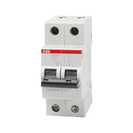 Protectie - Intrerupator automat modular bipolar 32 A curba C pentru sina DIN