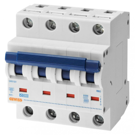 Protectie - Intrerupator automat tetrapolar 32 A curba C 6 kA