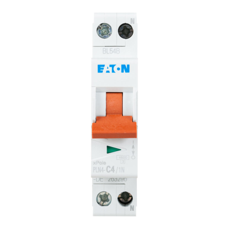Intrerupator automat modular 1P plus N de 4 A cu curba C si capacitate de rupere 4.5 kA [0]