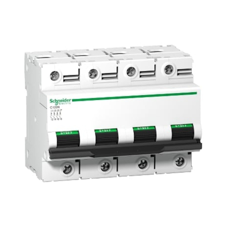 Protectie - Intrerupator automat modular tetrapolar 100A curba C 10kA pentru sina DIN