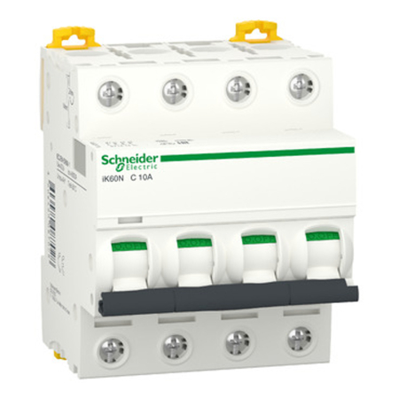 Protectie - Intrerupator automat modular 4P 10A curba C 6kA pentru sina DIN