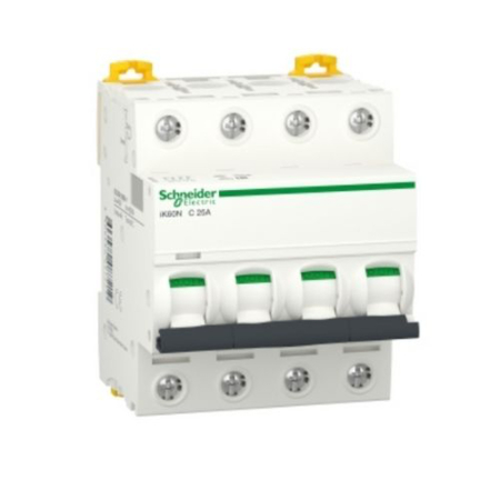 Intrerupator automat modular 4 poli 25 A curba C 6 kA pentru sina DIN [0]