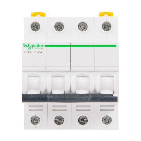 Protectie - Intrerupator automat modular tetrapolar 40 A curba C 6 kA pentru sina DIN