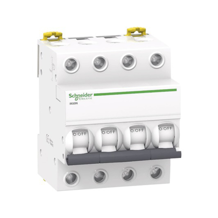 Protectie - Intrerupator automat modular 4P 63A curba C 6kA pentru sina DIN