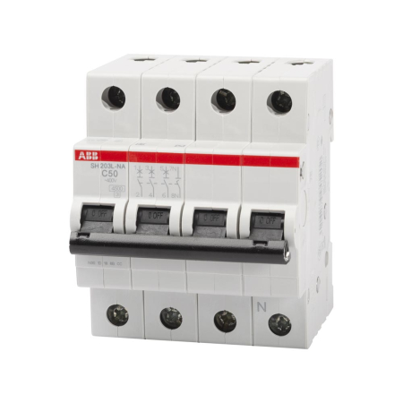 Protectie - Intrerupator automat modular 3P+N 50A curba C 4.5 kA pentru tablouri electrice