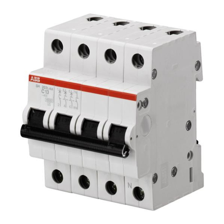 Protectie - Intrerupator automat modular tetrapolar 63 A curba C pentru sina DIN