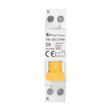 Protectie - Intrerupator automat modular 1P+N 6A curba C 4.5 kA