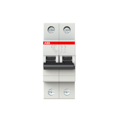 Protectie - Intrerupator automat modular bipolar 16 A cu curba B si capacitate de rupere 4.5 kA