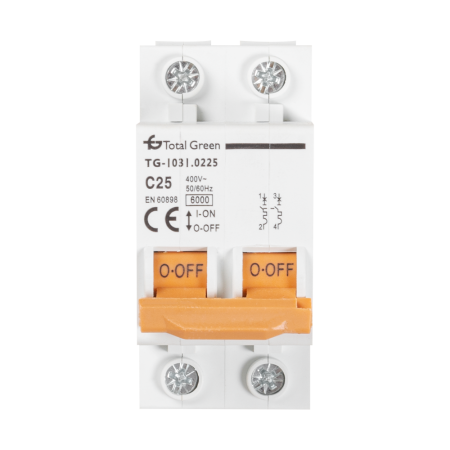 Protectie - Intrerupator automat bipolar 25A curba C 6kA cu doua module
