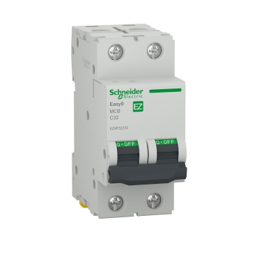 Protectie - Intrerupator automat modular bipolar 32A curba C 4.5 kA pentru sina DIN