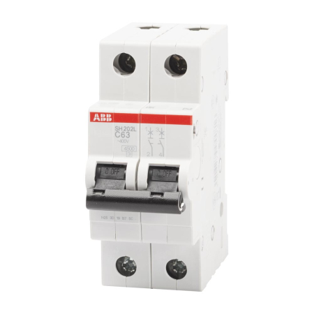 Protectie - Intrerupator automat modular bipolar 63A curba C capacitate rupere 4.5 kA