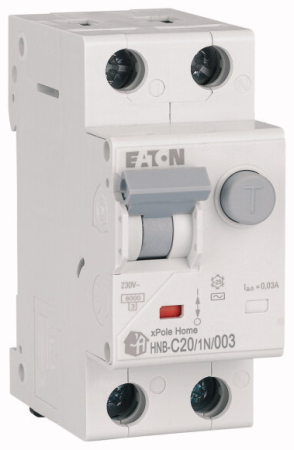 Protectie - Intrerupator automat diferential modular 20A 1P N curba C 30mA pentru sina DIN