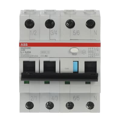 Protectie - Intrerupator automat diferential 3P+N 20 A curba C 30 mA tip AC