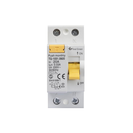 Intrerupator automat diferential 2P 20A 30mA pentru tablou electric [0]