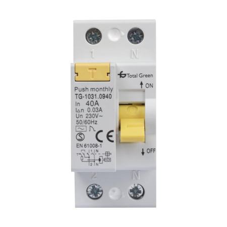 Protectie - Intrerupator automat diferential 2 poli 40 A 30 mA curba C