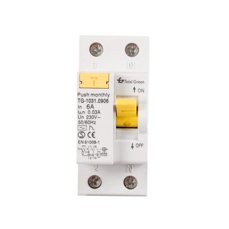 Protectie - Intrerupator automat diferential bipolar 6A 30mA pentru tablou electric